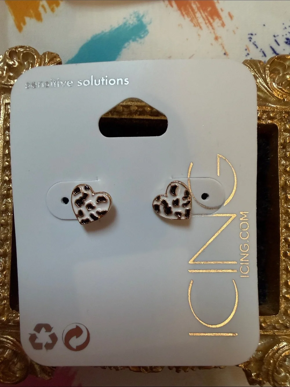 Lot of Icing Kids Stud Earrings - Yellow, Red, Mint & Leopard